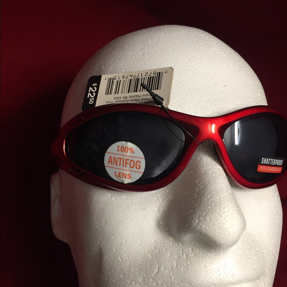 Men’s Red Safety Padded Sunglasses 😎